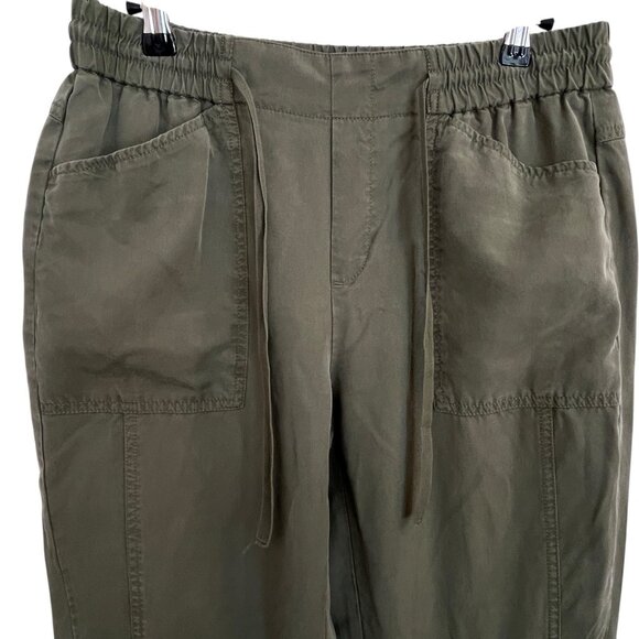 Banana Republic Women Military Jogger Cargo Pants Army Olive Green Sz S Trousers - Picture 6 of 9